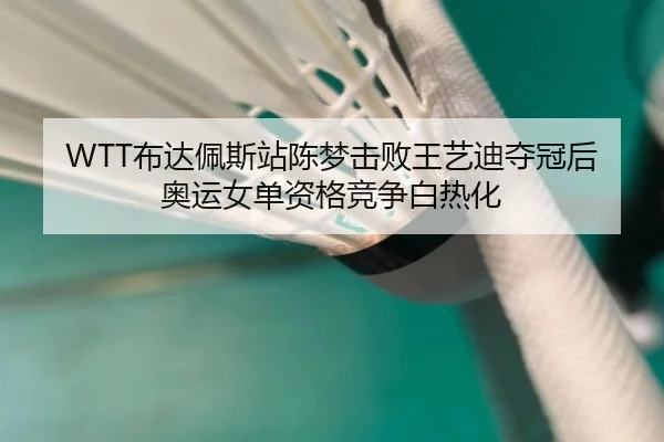WTT布达佩斯站陈梦击败王艺迪夺冠后奥运女单资格竞争白热化